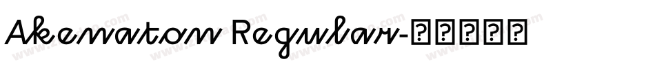Akenaton Regular字体转换